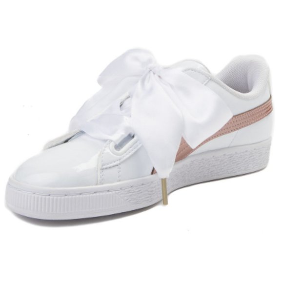 Puma Shoes - PUMA Athletic Basket Heart Patent Shoes